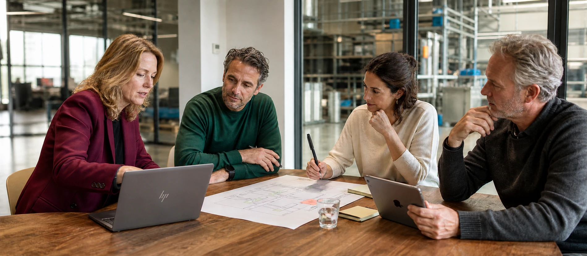 Professionals werken samen aan verandering
